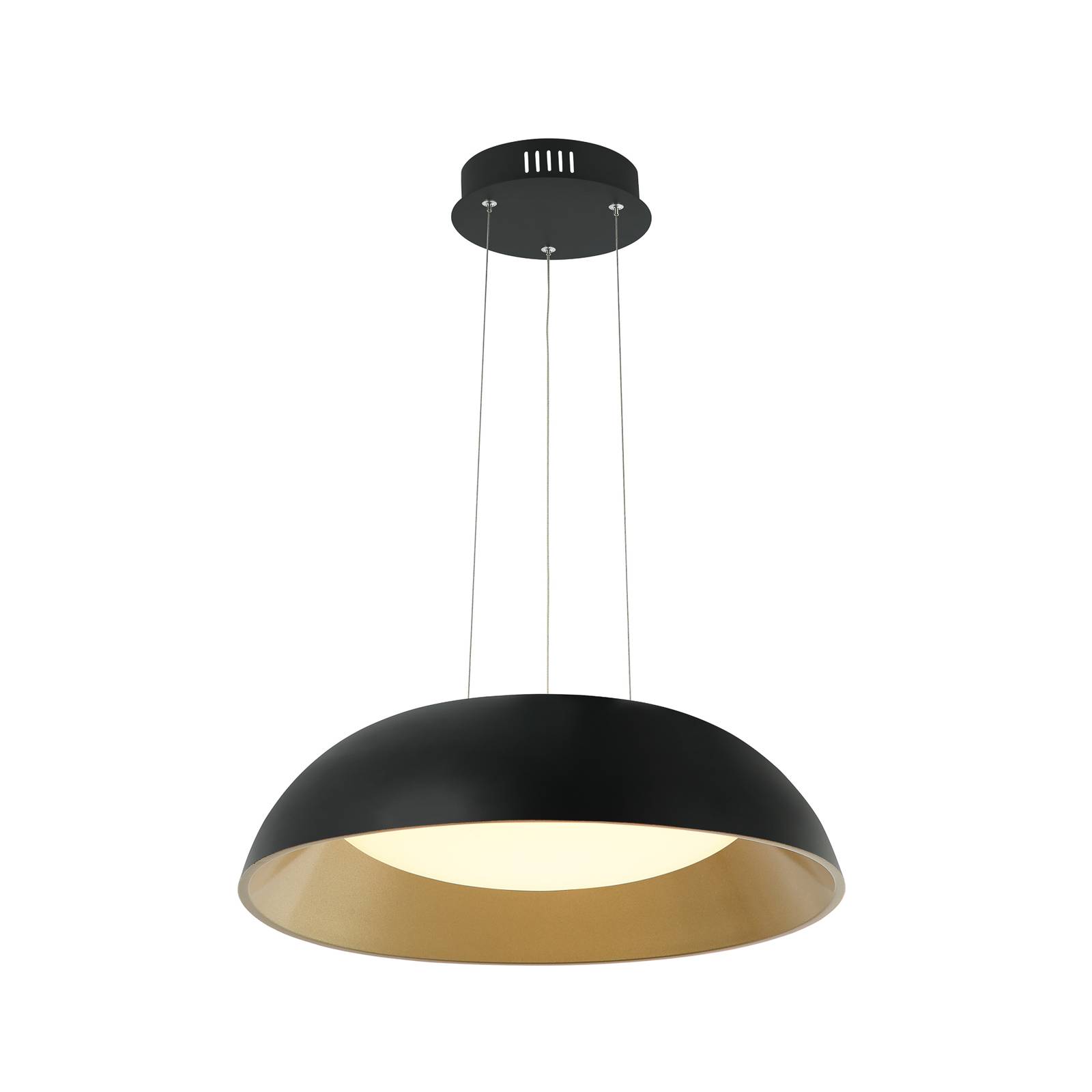 Lindby Juliven suspension LED, noire, 50 cm