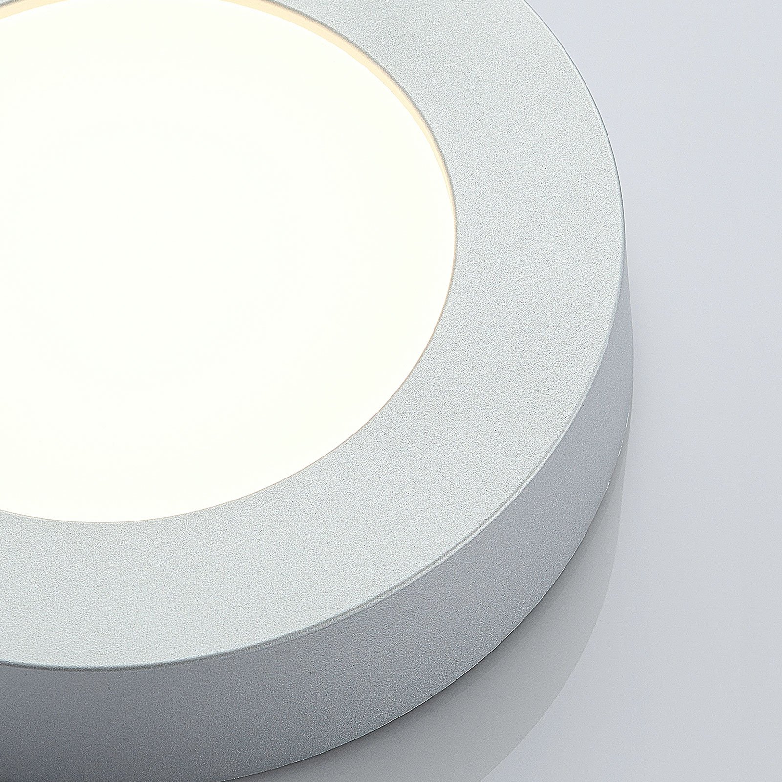 LED-Deckenlampe Marlo silber 3000K rund 18,2cm