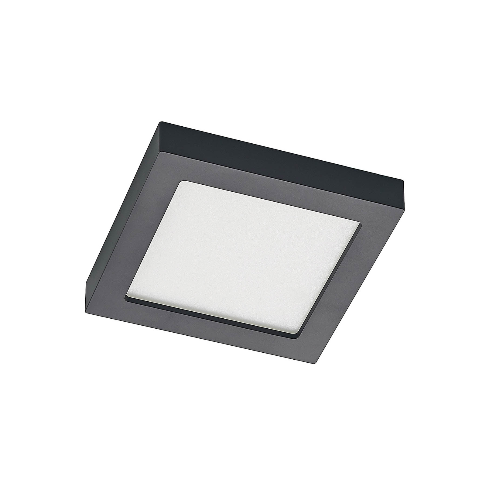 Prios LED stropné svietidlo Alette, čierne, 18 W, CCT, stmievateľné