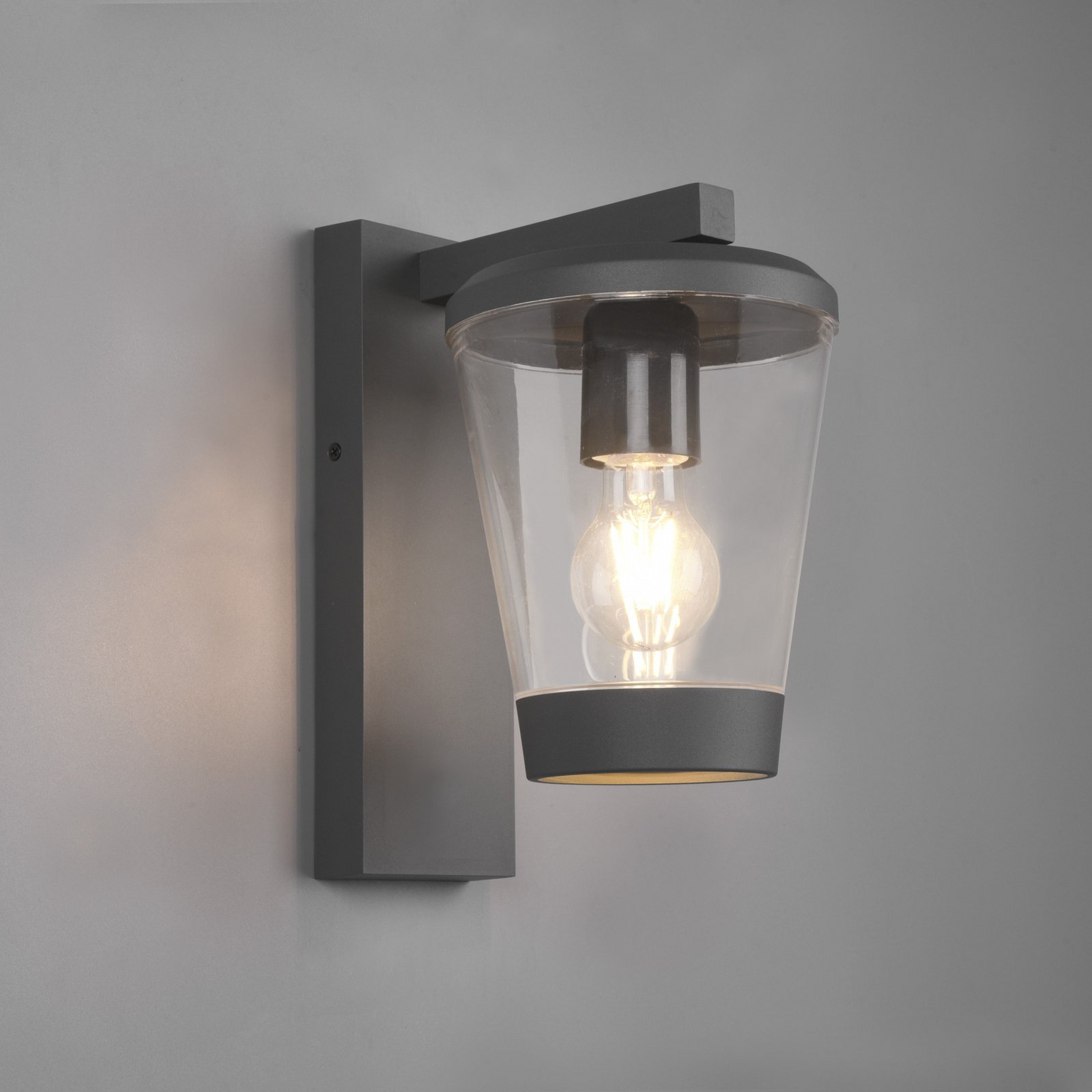 Āra sienas lampa CAVADO, antracīta krāsā, augstums 28 cm, IP44 Āra sienas lampa CAVADO, antracīta krāsā, augstums 28 cm, IP44