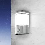 Cerno udendørs væglampe med bevægelsessensor, stål