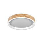 Φωτιστικό οροφής LED OSRAM ORBIS MARIANO, ξύλο/λευκό, Ø 41 cm, ρυθμιζόμενη