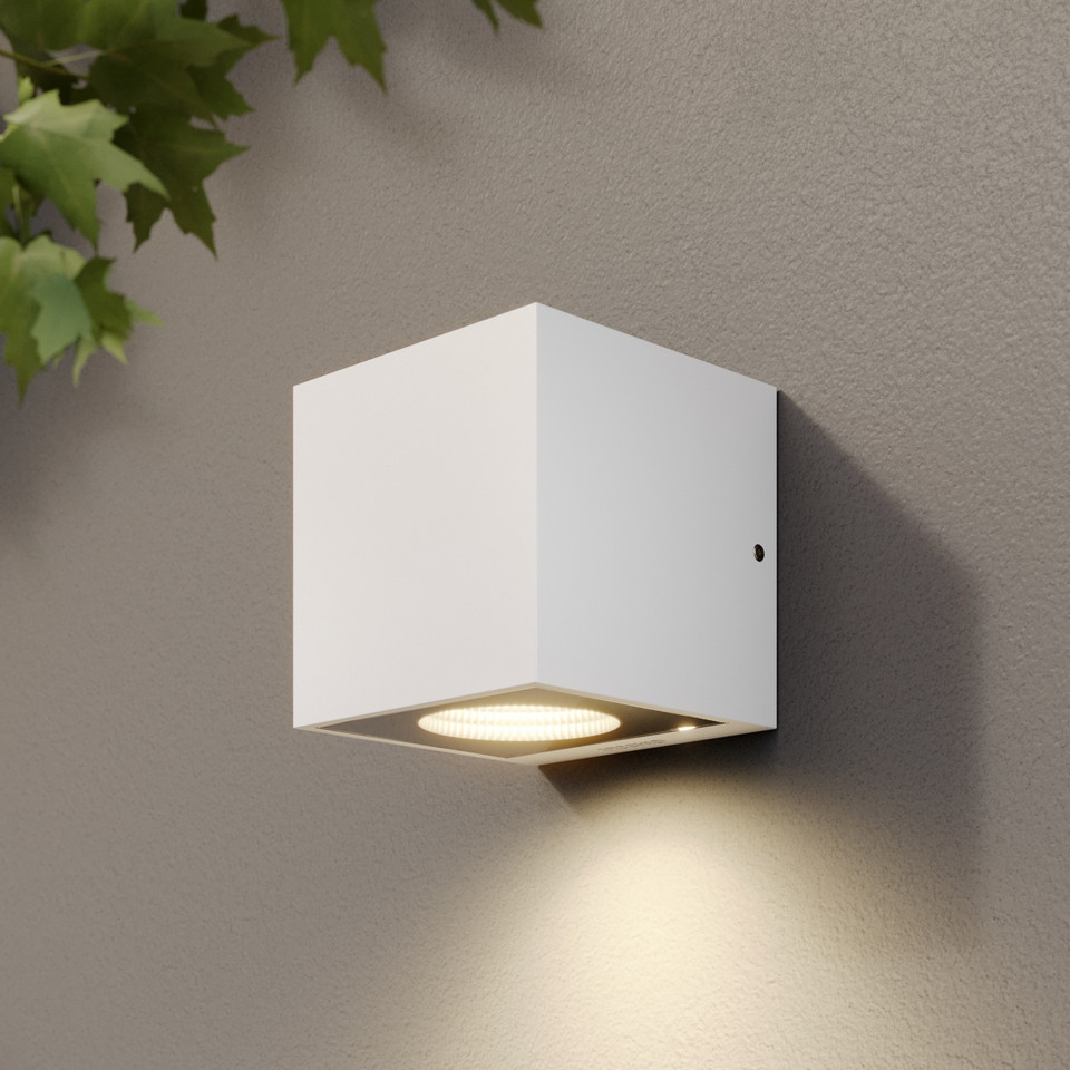 Arcchio Tassnim LED utomhusvägglampa, vit från Arcchio
