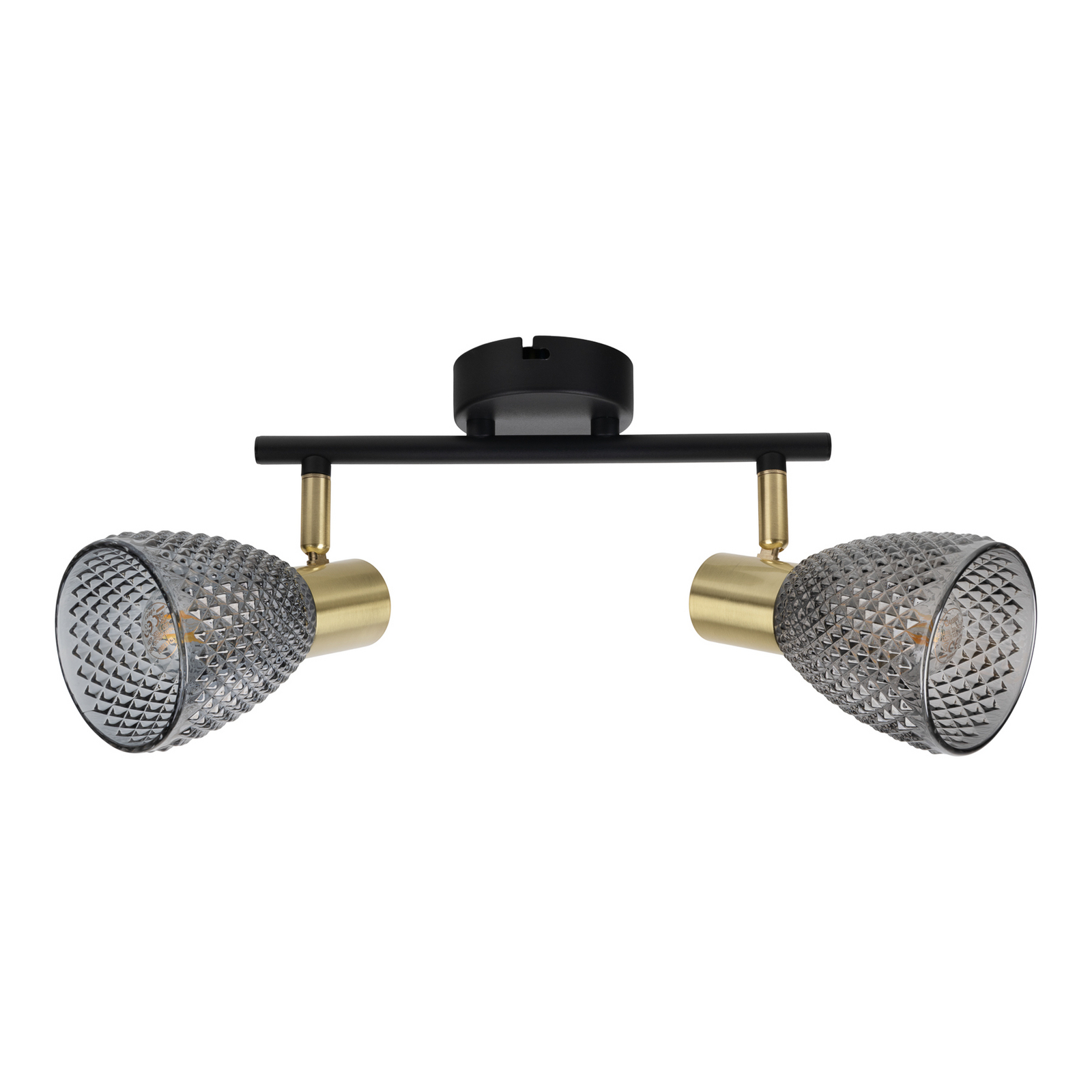 Laelamp Lindita, 2-põletiga, klaas, suitsuhall, E14 Laelamp Lindita, 2-põletiga, klaas, suitsuhall, E14