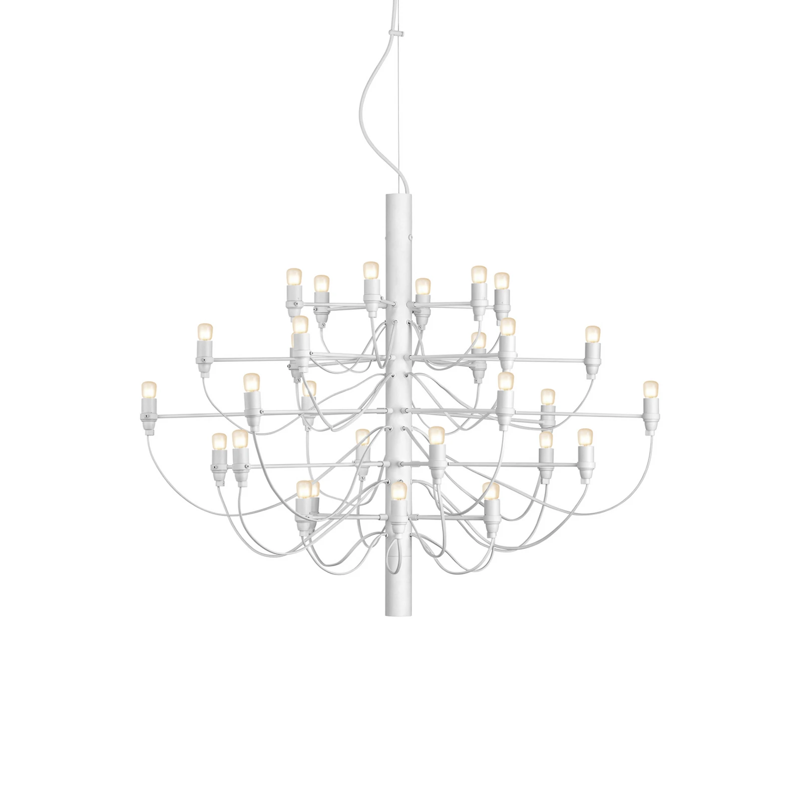 FLOS 2097/30 Lustre LED, givré, blanc