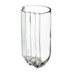 Jarrón Vima, transparente, 29 cm de altura, cristal - GEJST