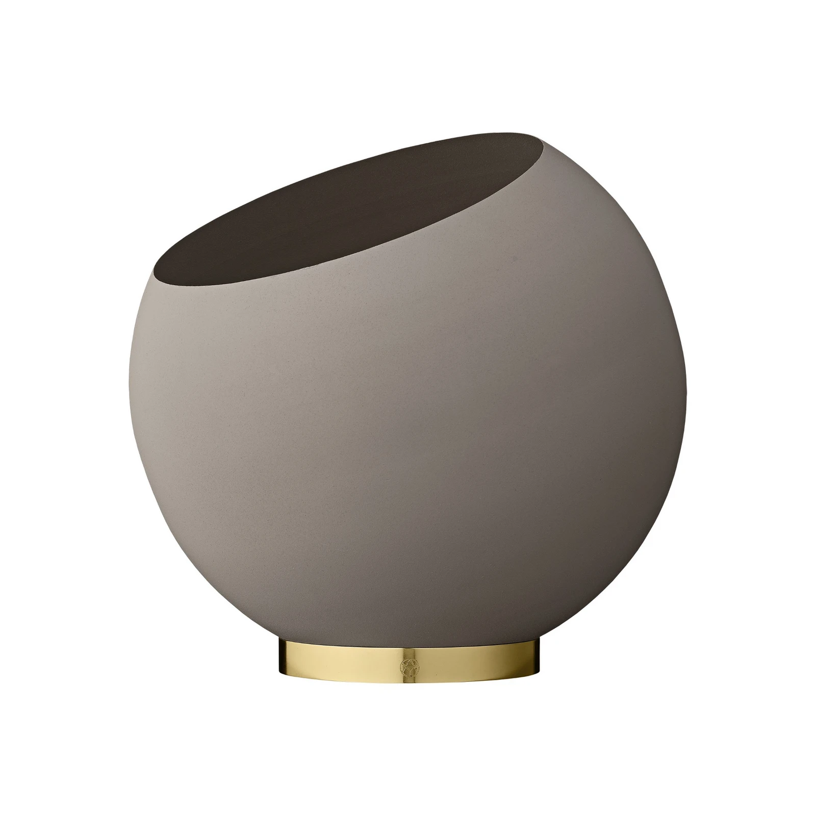 AYTM саксия Globe, Ø 37 cm, сиво-кафява, алуминий, стомана