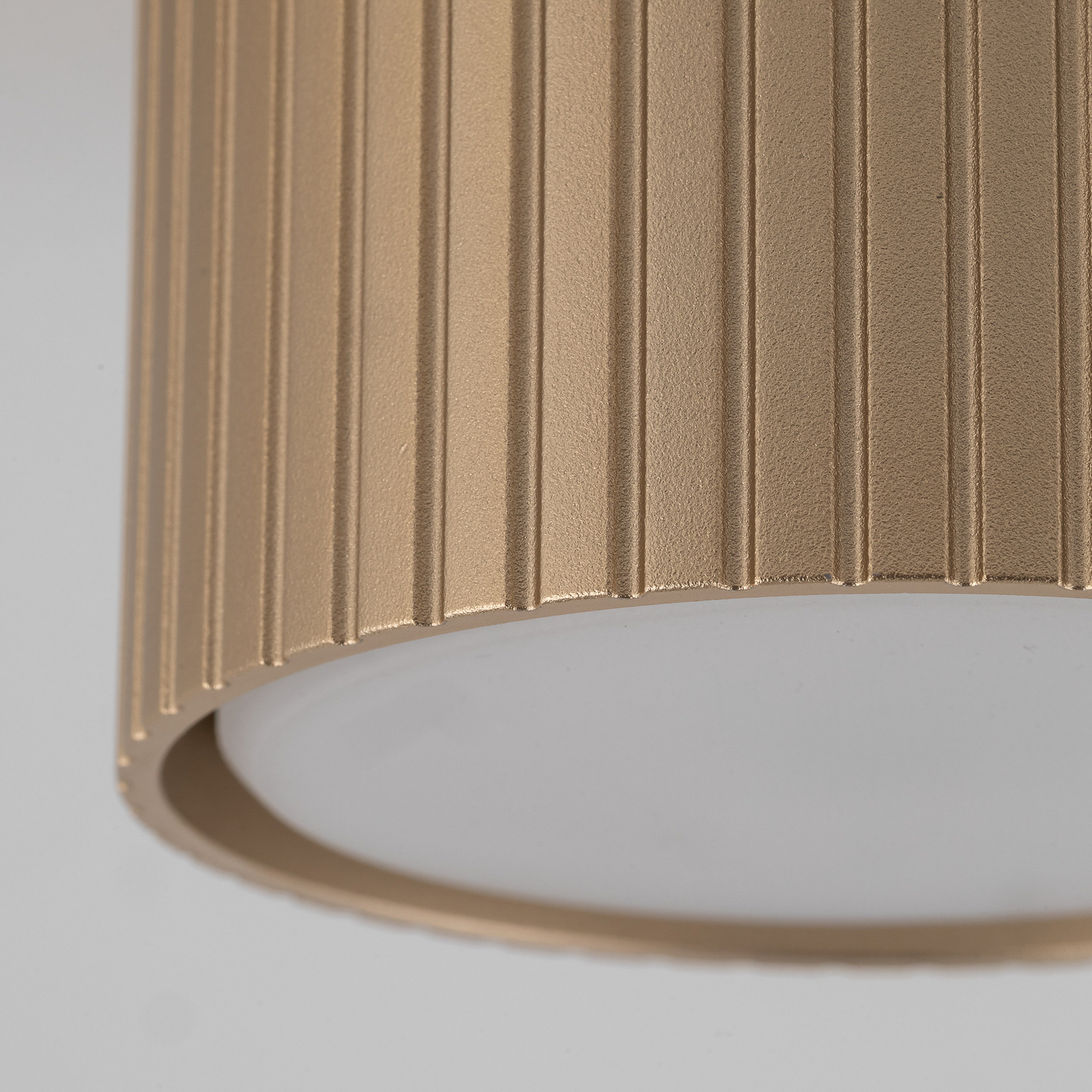 „Downlight Ferro“, smėlio spalvos, plastikinis, 6 cm aukščio, GX53