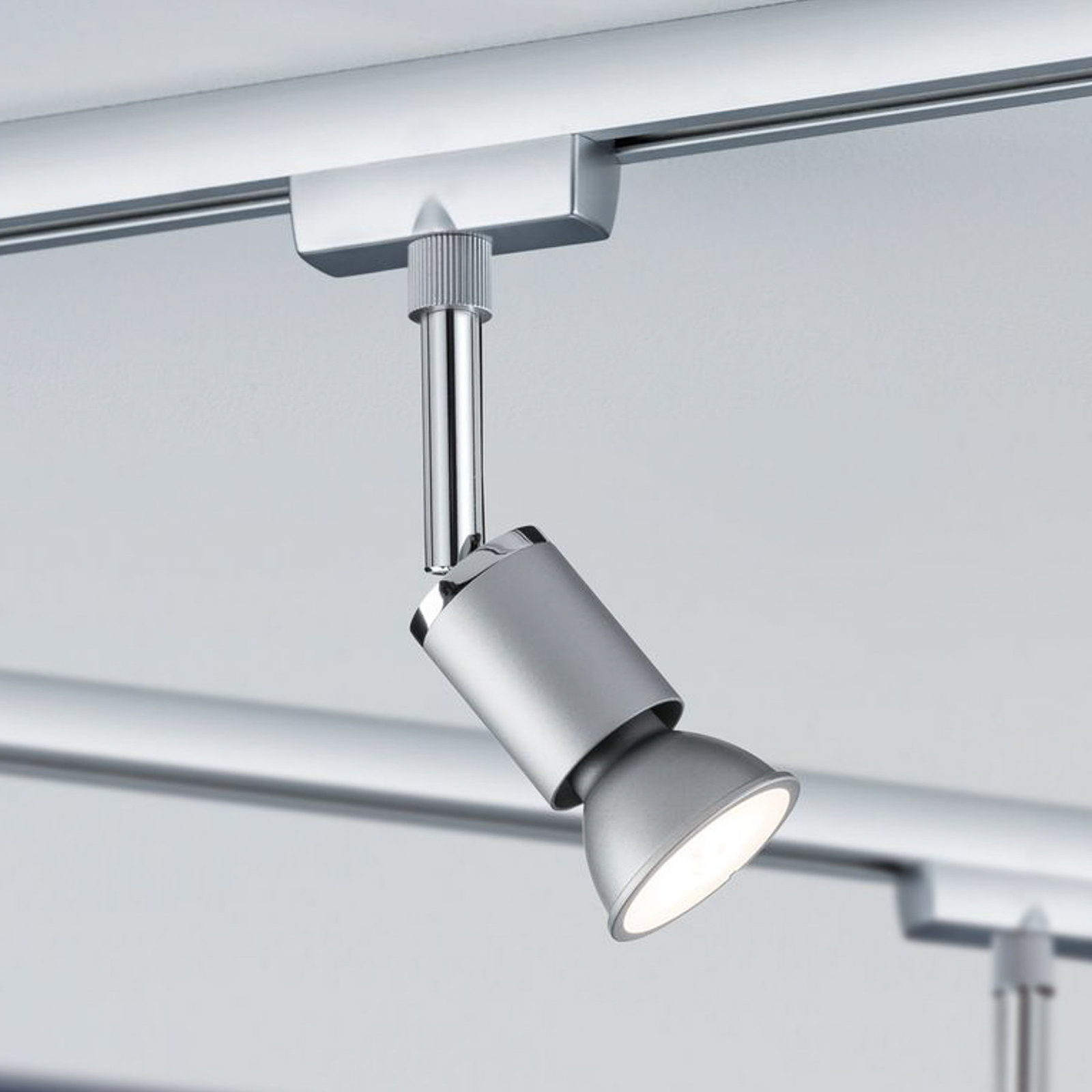 Paulmann URail Pure II zestaw, chrom matowy, 2,2m