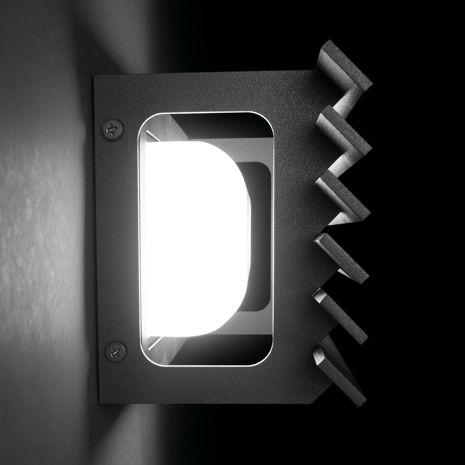 Bover Lineana H - LED-Außenwandlampe mit Lamellen