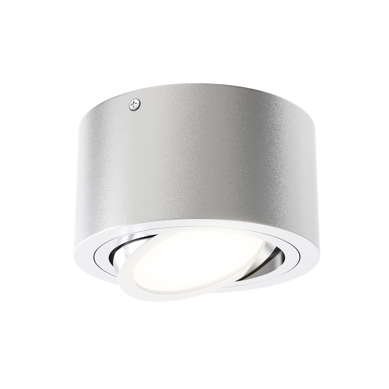 Faretto da soffitto a LED Tub, colore argento