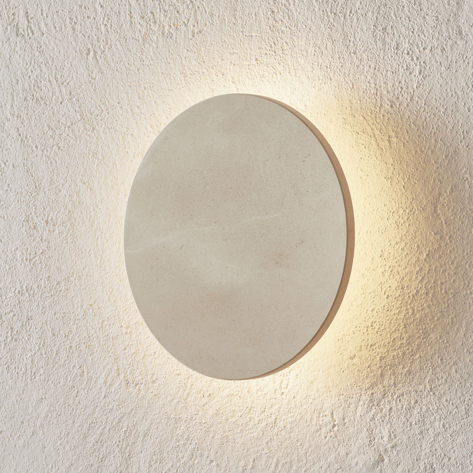 FLOS Camouflage 240 - LED outdoor wall lamp stone