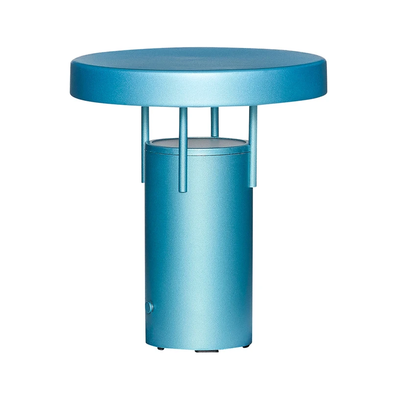 Hübsch – BringMe Mini LED Portable Bordslampa Dim. Metallic Turkos