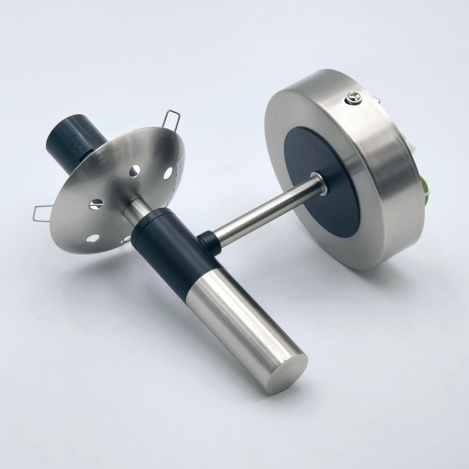 Seinavalgusti Rollo, Ø 15 cm, suitsuhall, klaas/metall