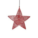 PR Home Estrela metálica decorativa Rigel Ø 50 cm vermelho