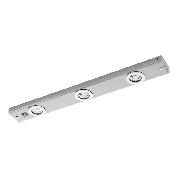 Lampenwelt Unterbauleuchte Kob LED mit Schalter, nickel matt