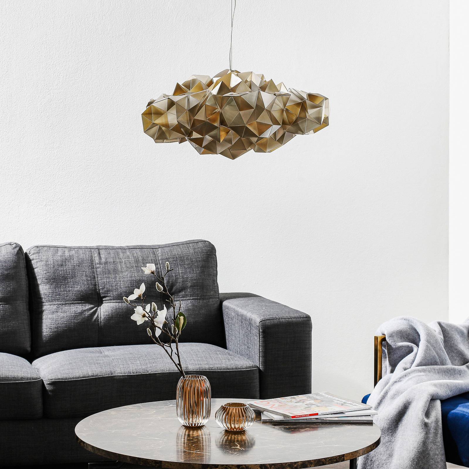 Slamp Drusa -Designer-Hängeleuchte, creme günstig online kaufen