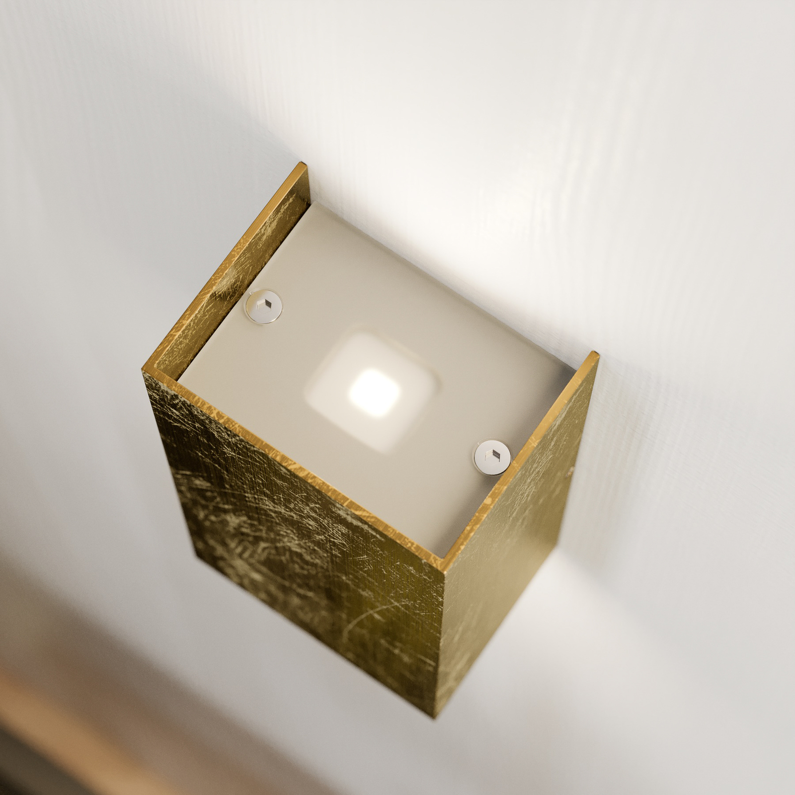 Rothfels Mira LED nástěnné světlo, zlatá, 7 cm