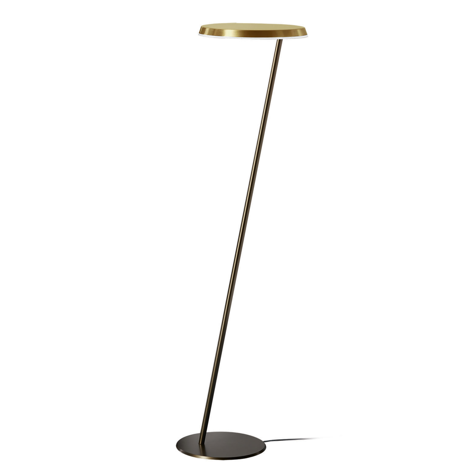 Oluce Amanita 619 LED-Stehleuchte, bronze/gold