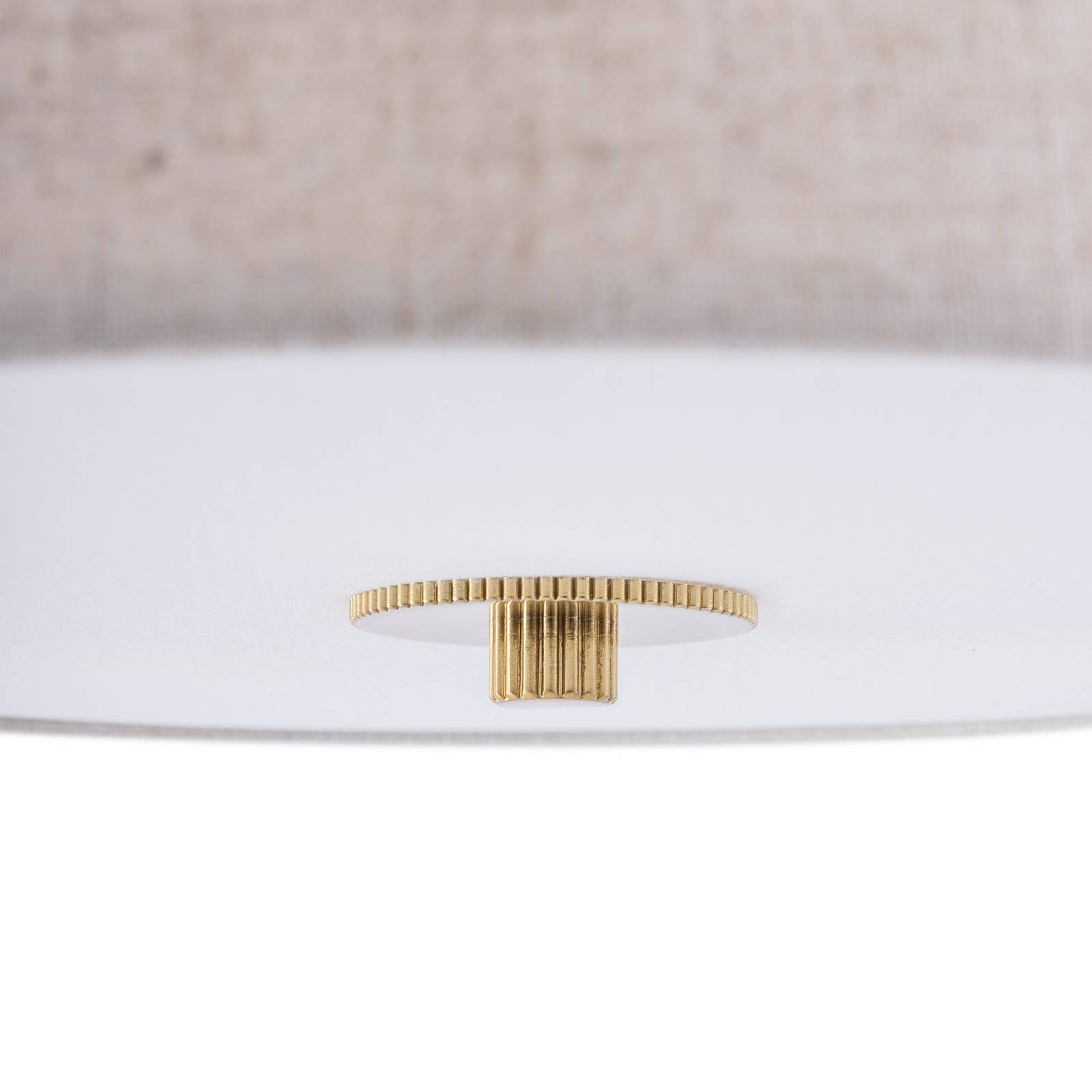 Globen Lighting – lampa sufitowa Noah, średnica 65 cm, beżowy