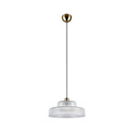 Abella lógó világítás, átlátszó, Ø 35 cm, üveg, E27