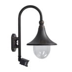 Daphne Kültéri Fali Lámpa Érzékelővel Antique Black - Lindby