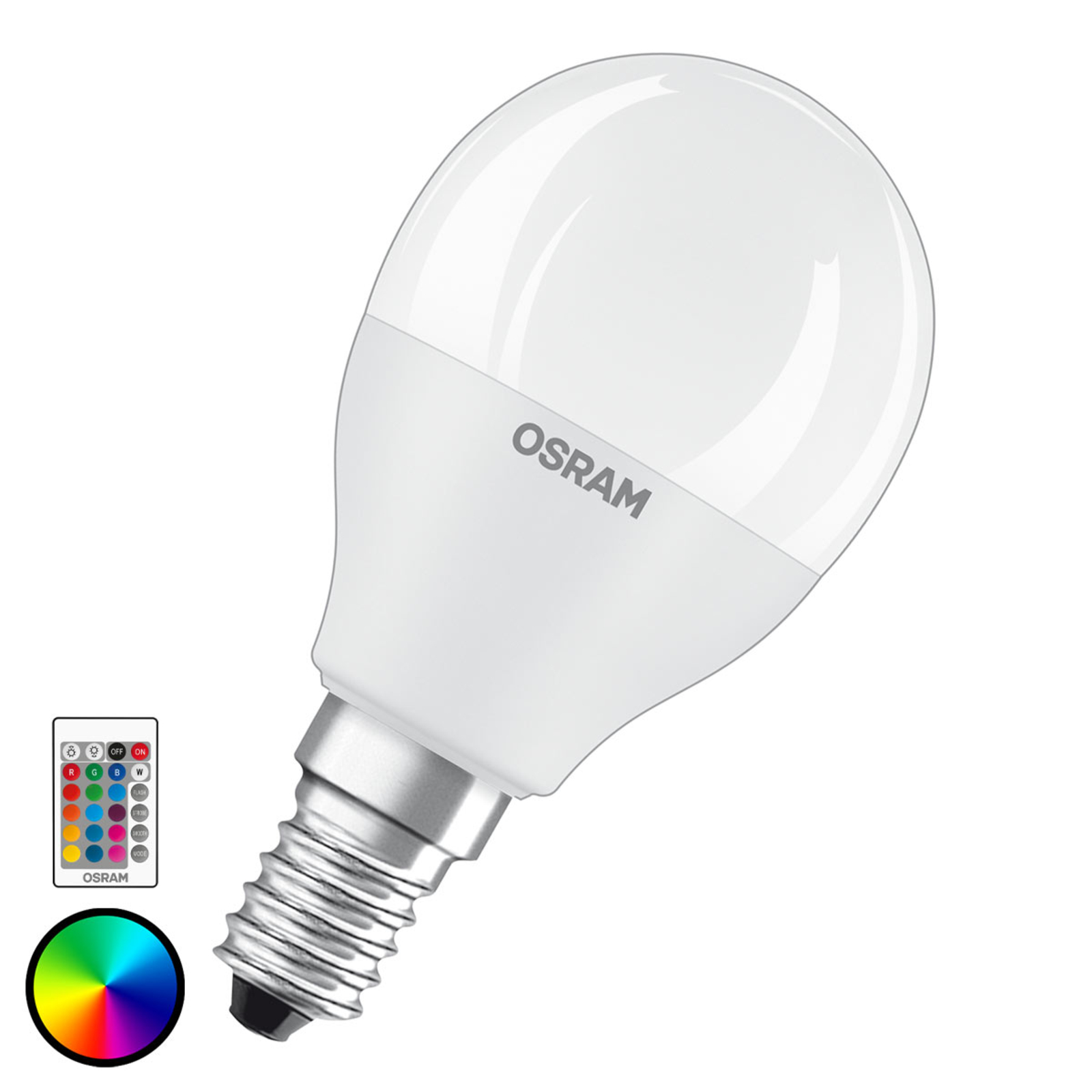 OSRAM LED-Lampe E14 4,9W Star+ Tropfen matt Remote