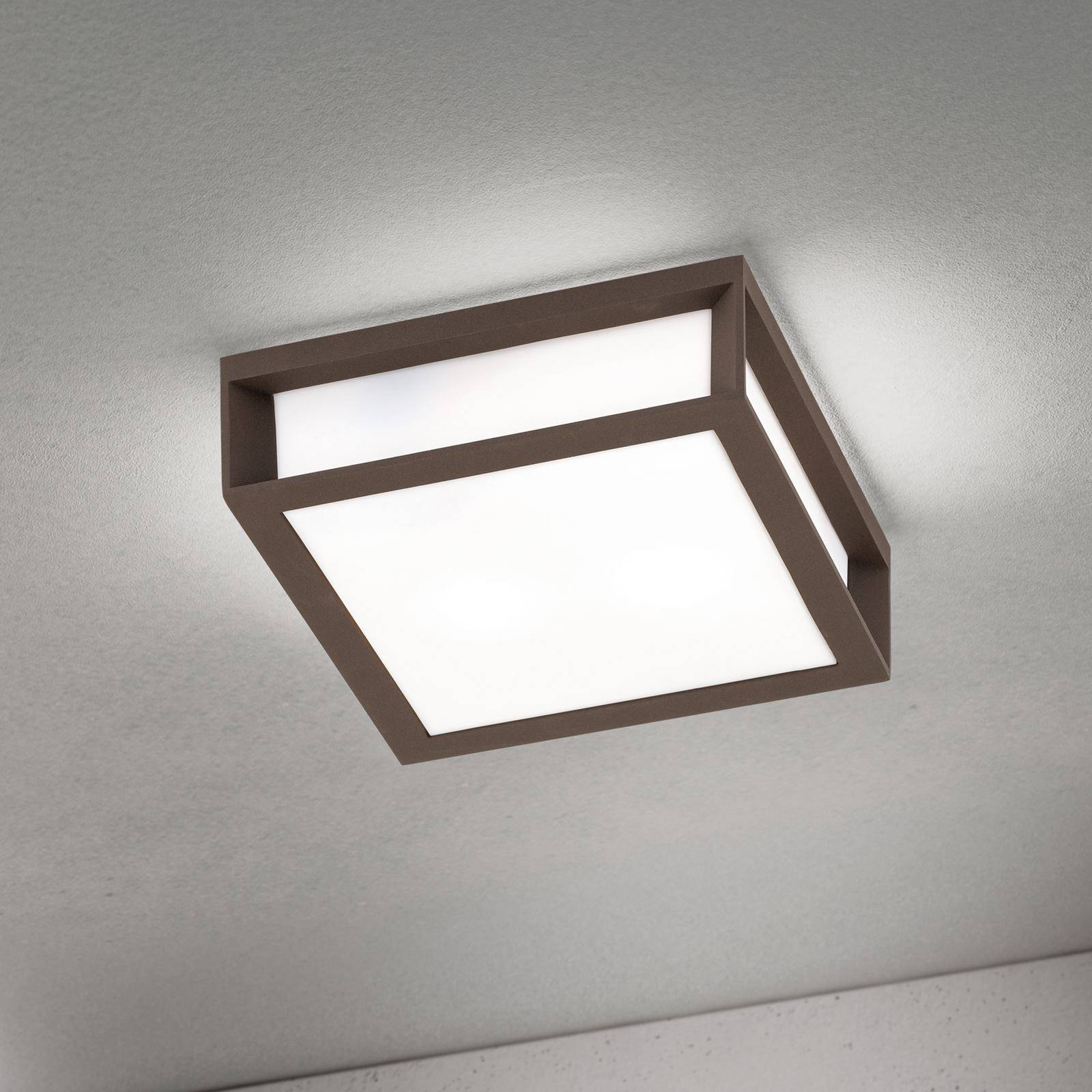 Außenleuchte Henry, corten, Alu-Druckguss, E27, IP44 günstig online kaufen