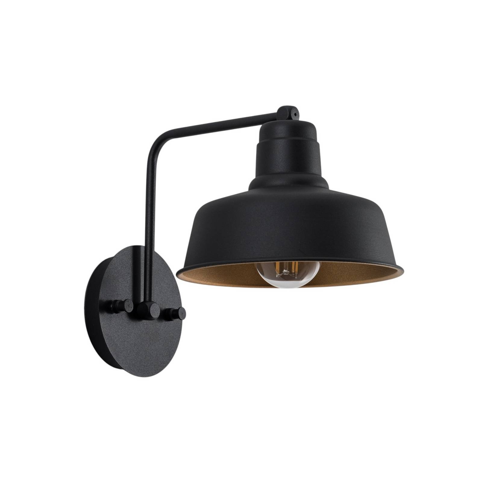 Wandleuchte Berceste 181-A schwarz/gold