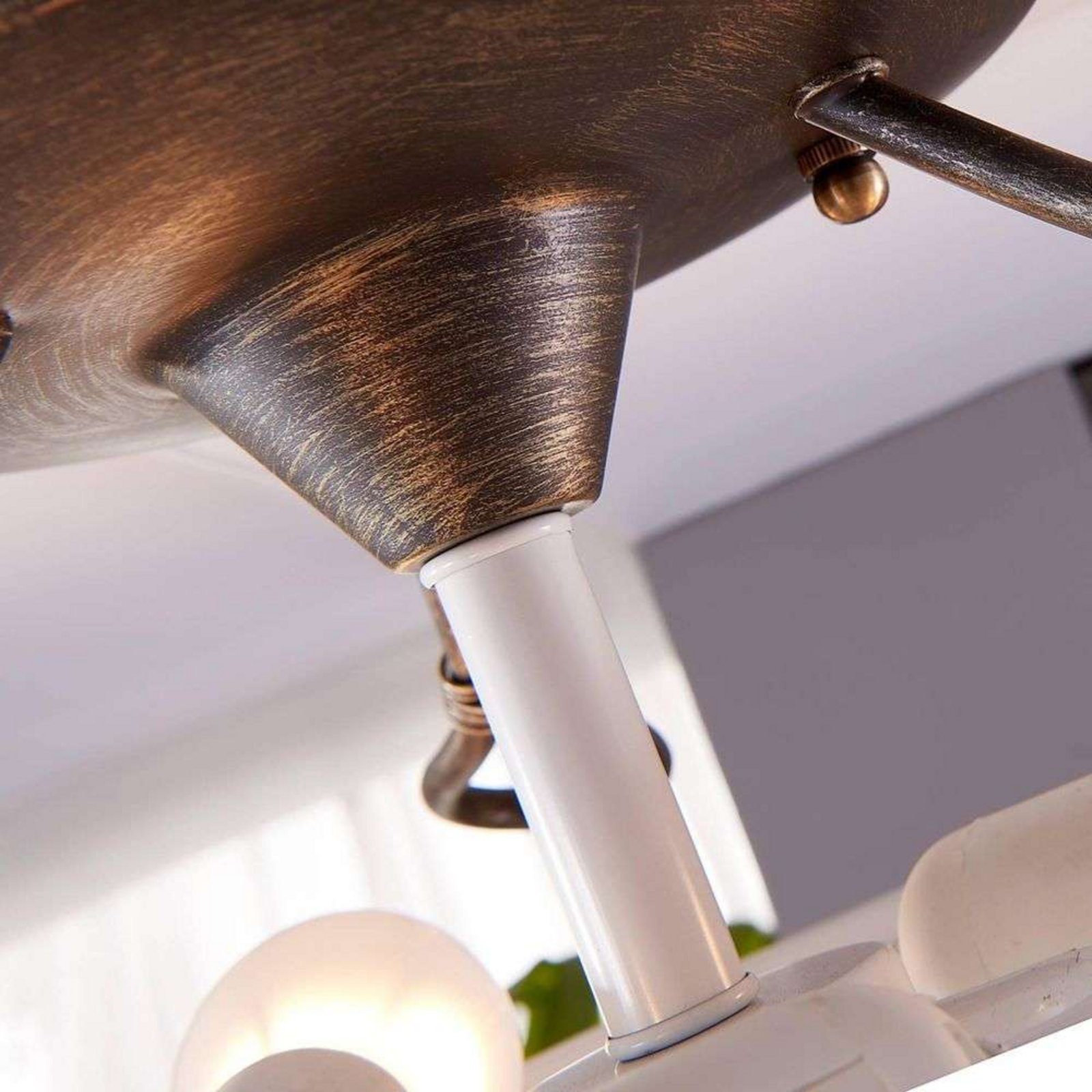 Rando Deckenleuchte White/Antique - Lindby