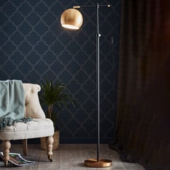 Stojací lampa Chester z kovu, bronz