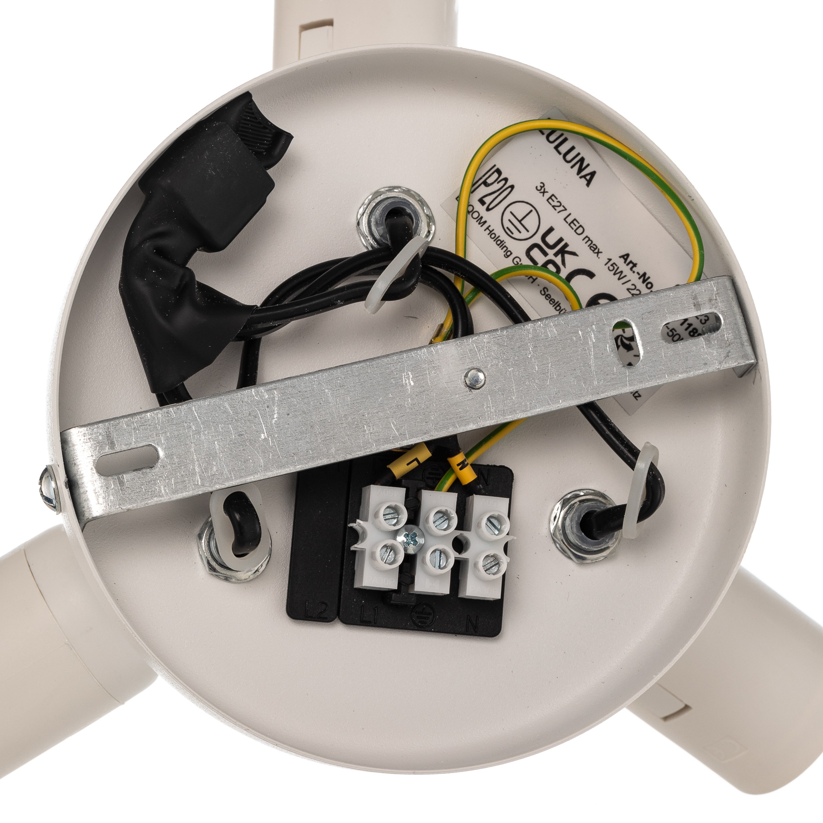 Roller Ceiling Lamp Ø40 Ecru - Euluna