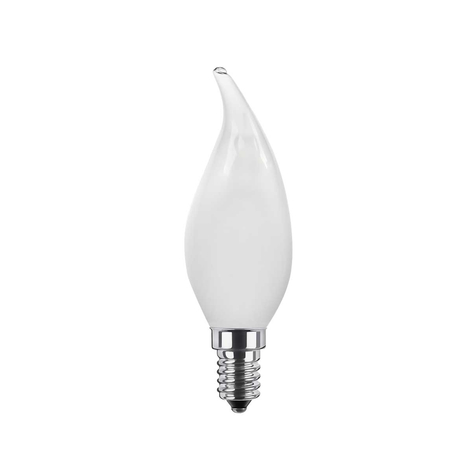 E14 2,7W LED-Windstoß-Kerzenlampe dimmbar matt