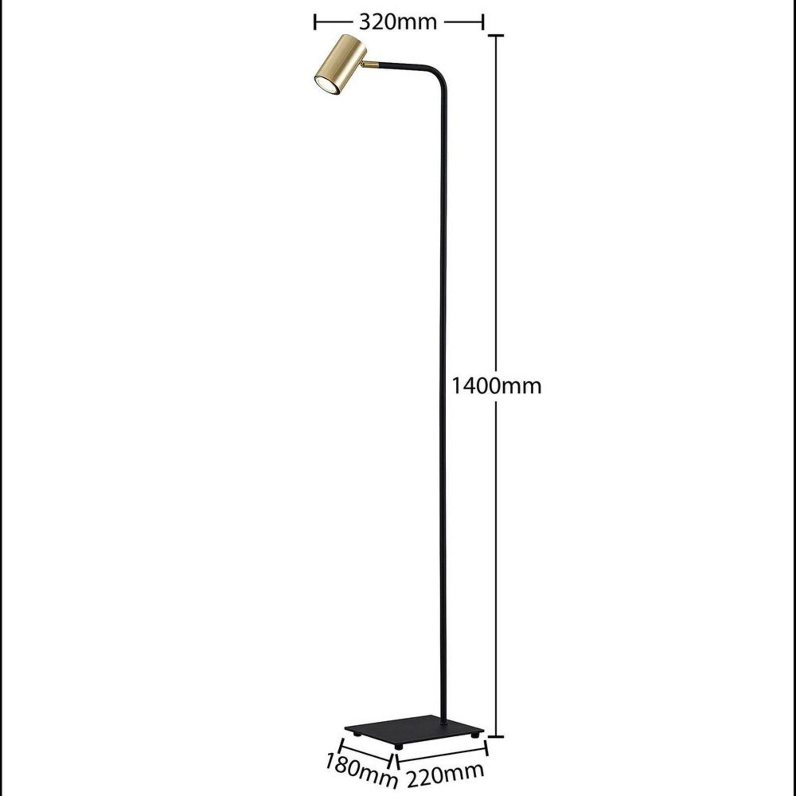 Sanad Lampadar Brass - Lindby