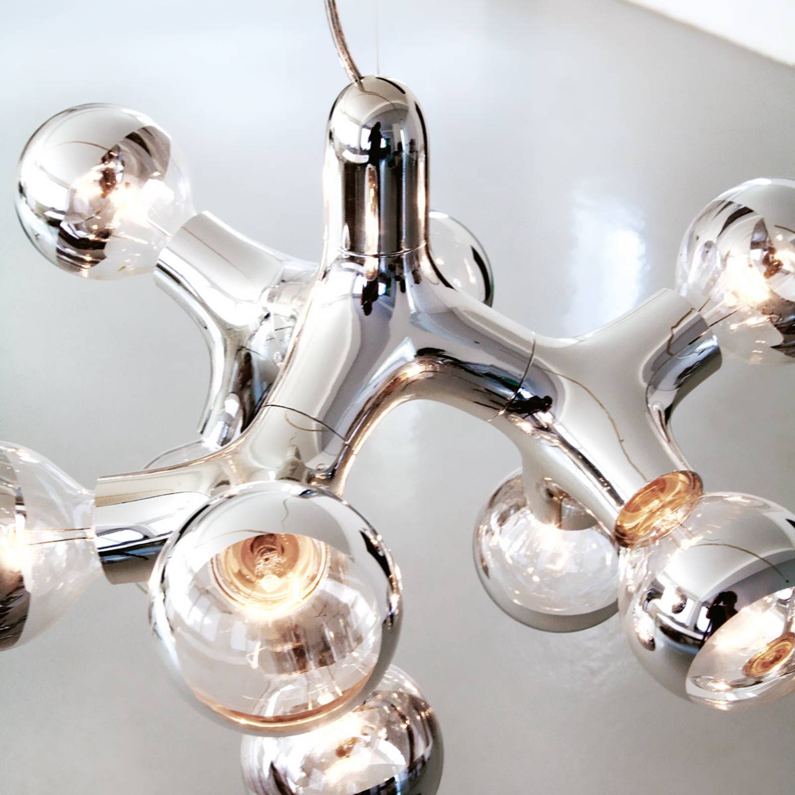 next DNA Chandelier - Designer-Kronleuchter, chrom günstig online kaufen