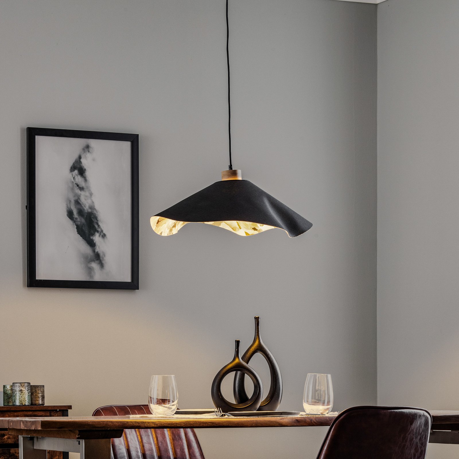 Marian Lampada a Sospensione Ø50 Black/Gold - Envostar