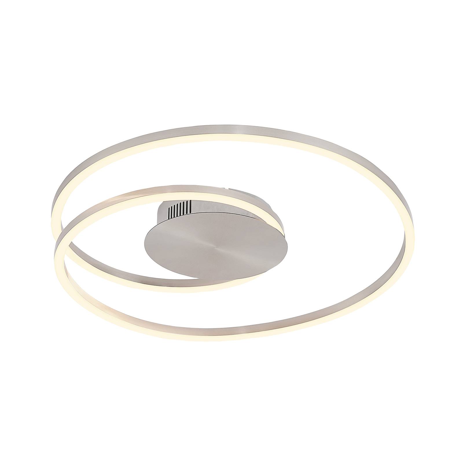 Lindby LED Ceiling Light - Living / Dining Room - Flush Ceiling Light - dimmable - Modern - Silver