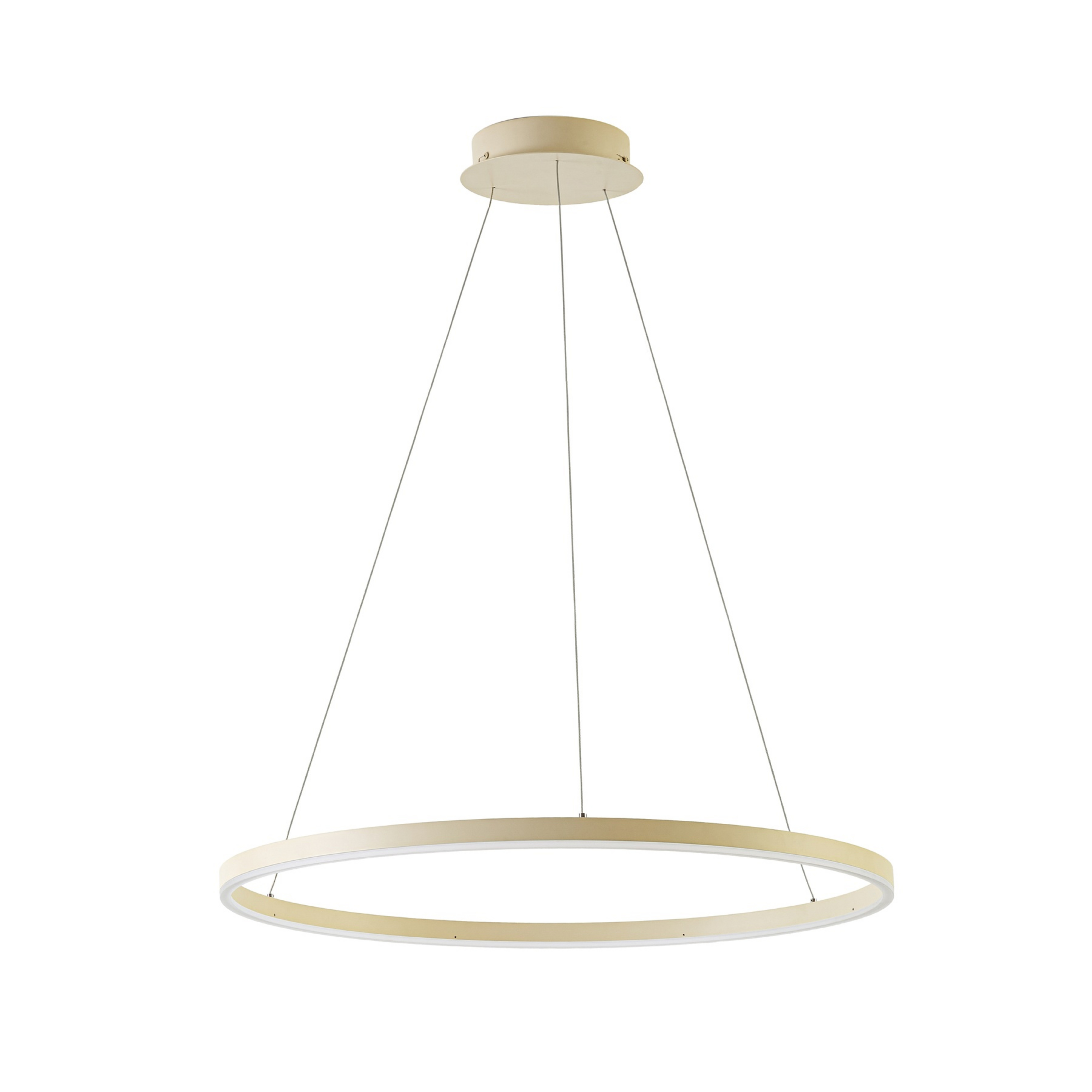 Albiona LED-Hängeleuchte, beige, 1 Ring, Ø 80 cm - Arcchio