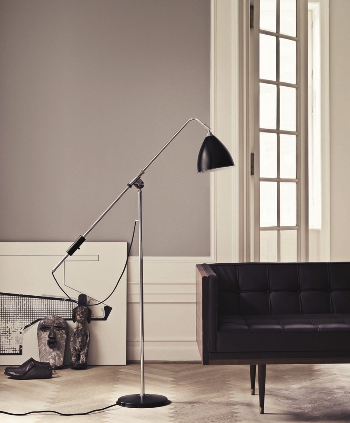 Bestlite BL4 Floor Lamp ø21 Brass/Black - GUBI