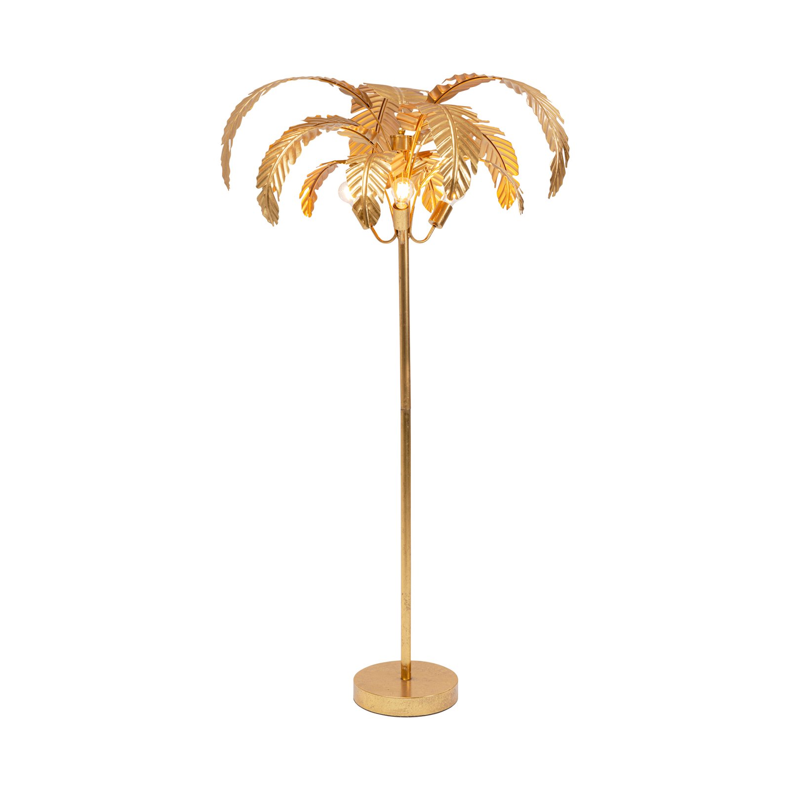 KARE Palmera floor lamp, 170 cm high, brass