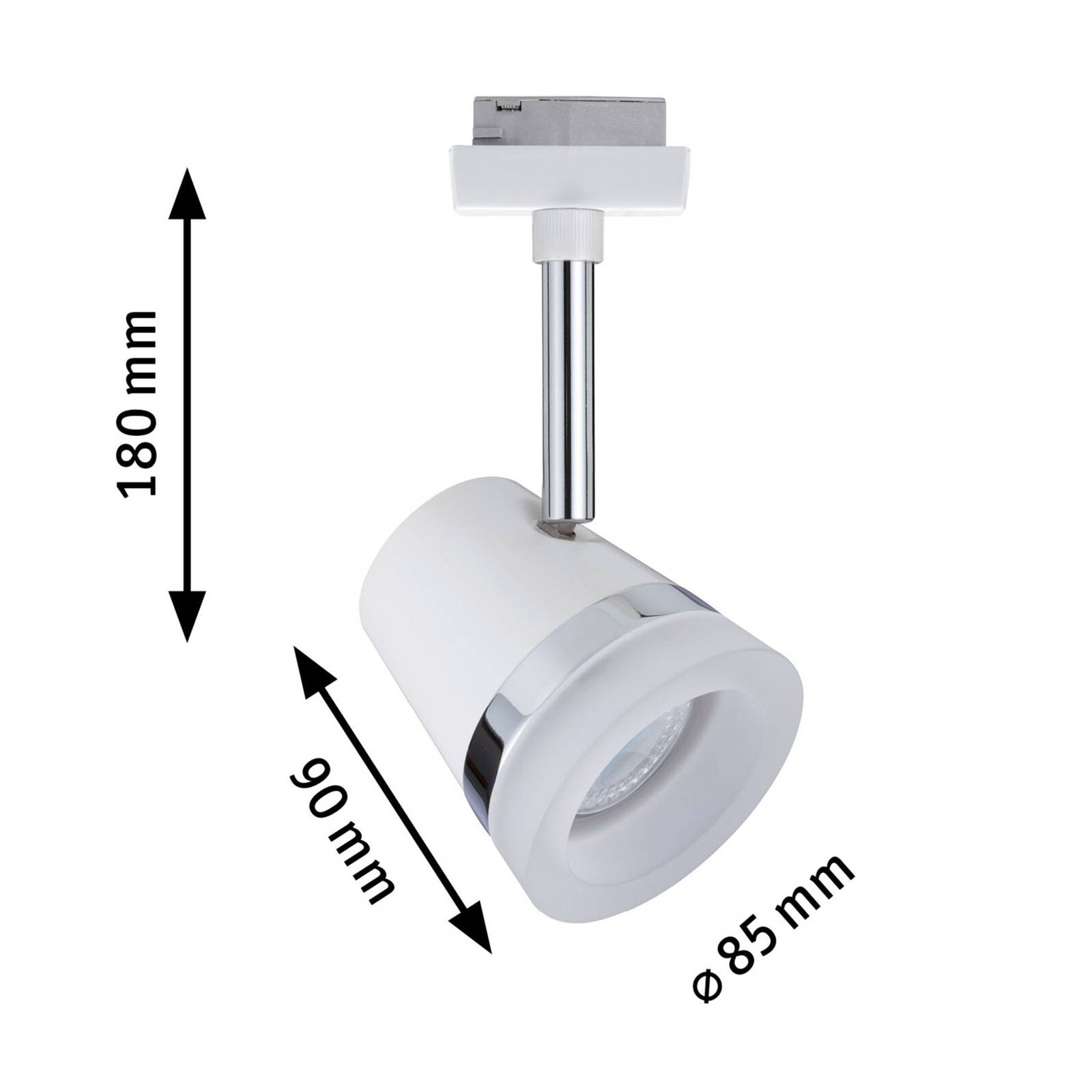E-shop Paulmann URail Cone bodové svetlá, biela/chróm