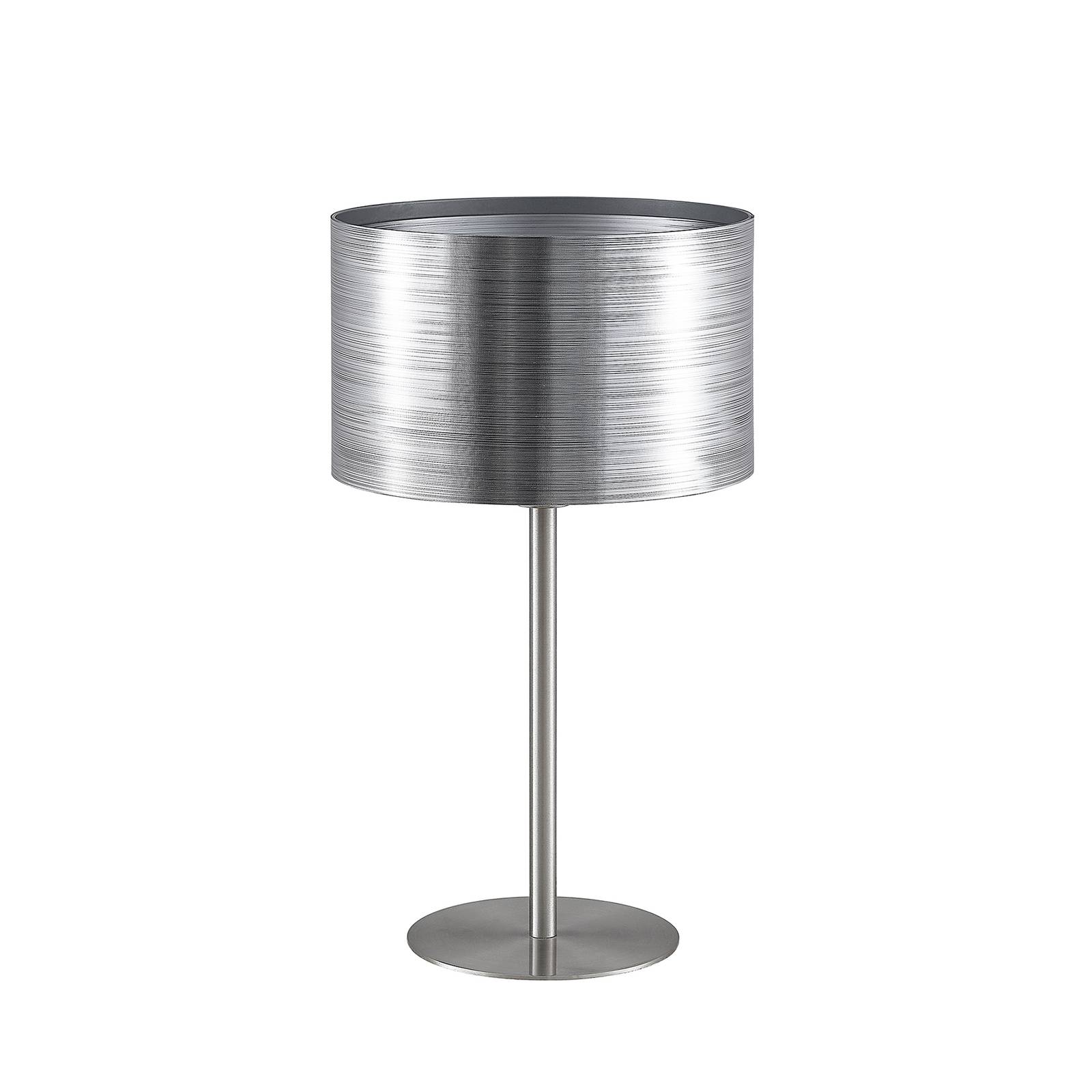 Lindby Dexin asztali lámpa, ezüst fém