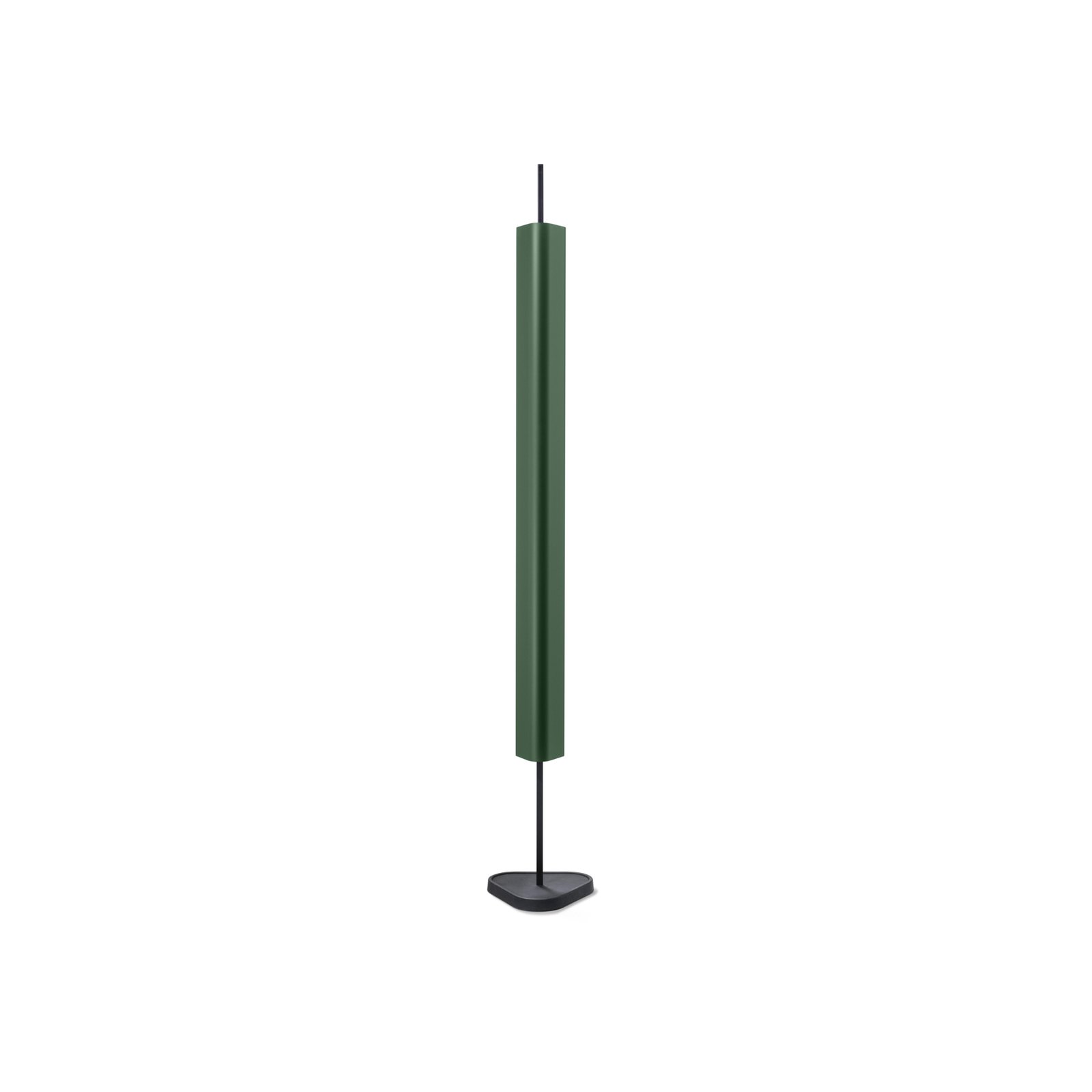 FLOS LED-gulvlampe Emi, mørkegrønn, dimbar, høyde 170 cm