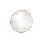 Kolarz aplică de perete Nonna, Ø 30 cm, cerb auriu, sticlă