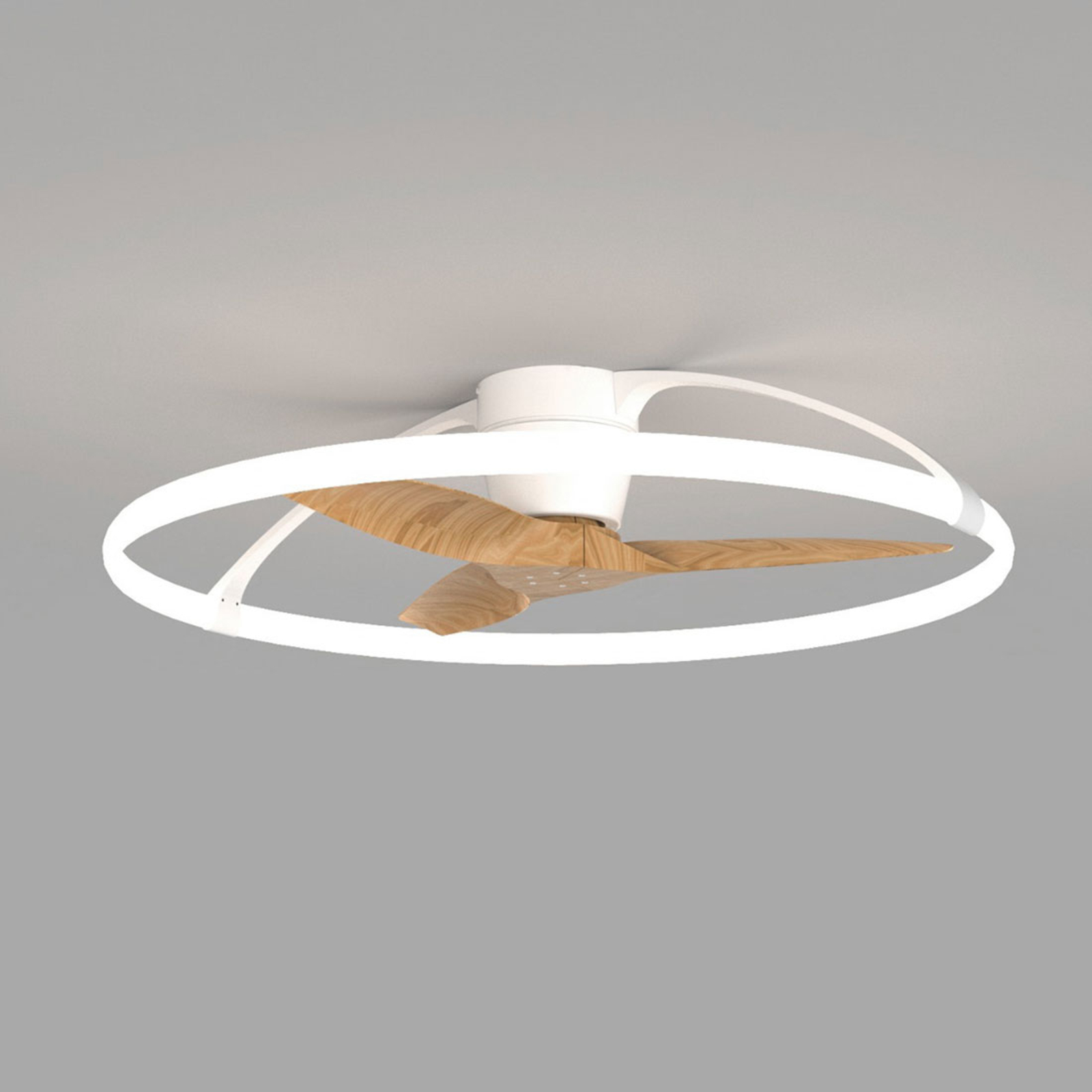 Smart LED plafondventilator Nepal, wit/beuken, DC - Mantra Smart LED plafondventilator Nepal, wit/beuken, DC - Mantra