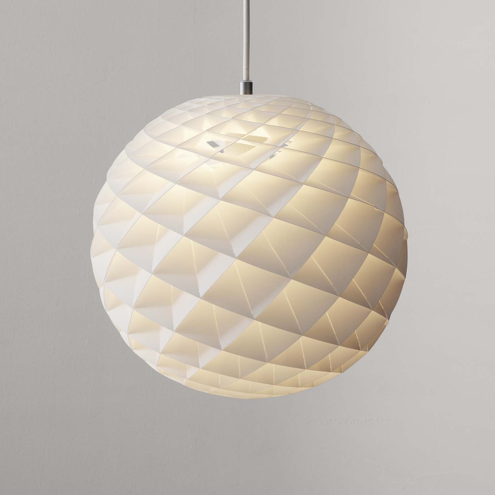 Louis Poulsen Patera hanglamp, wit, Ø 30 cm