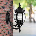 Außenwandlampe Andrew Kristallglas stehend schwarz