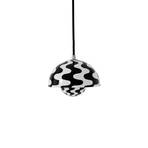 &Традиционна висяща лампа Flowerpot VP10, Ø 16cm, черно/бяло