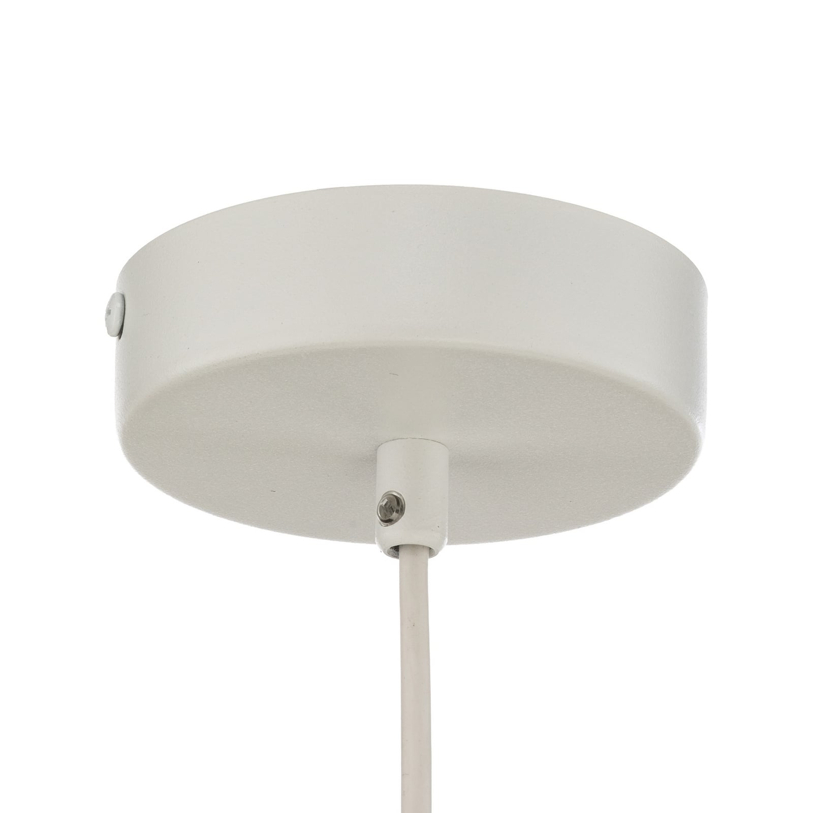 Vitrum round pendant light, white, cylindrical, Ø 27 cm