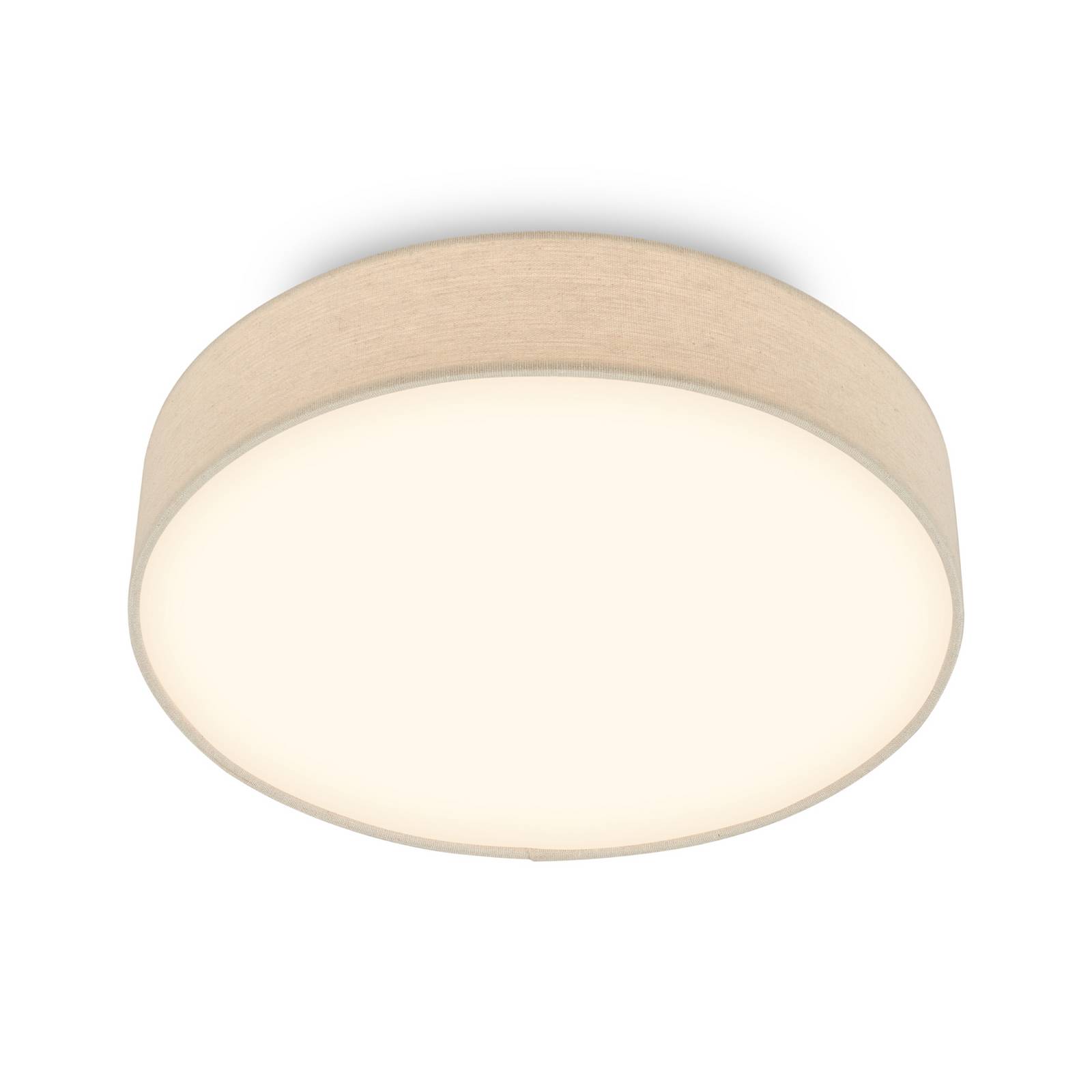 LED-Deckenleuchte Duck, beige, Ø 38 cm, Textil, 3000K